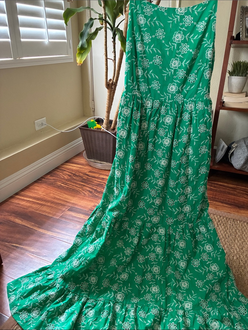 Petal & Pup Emerald Green Floral Maxi Dress